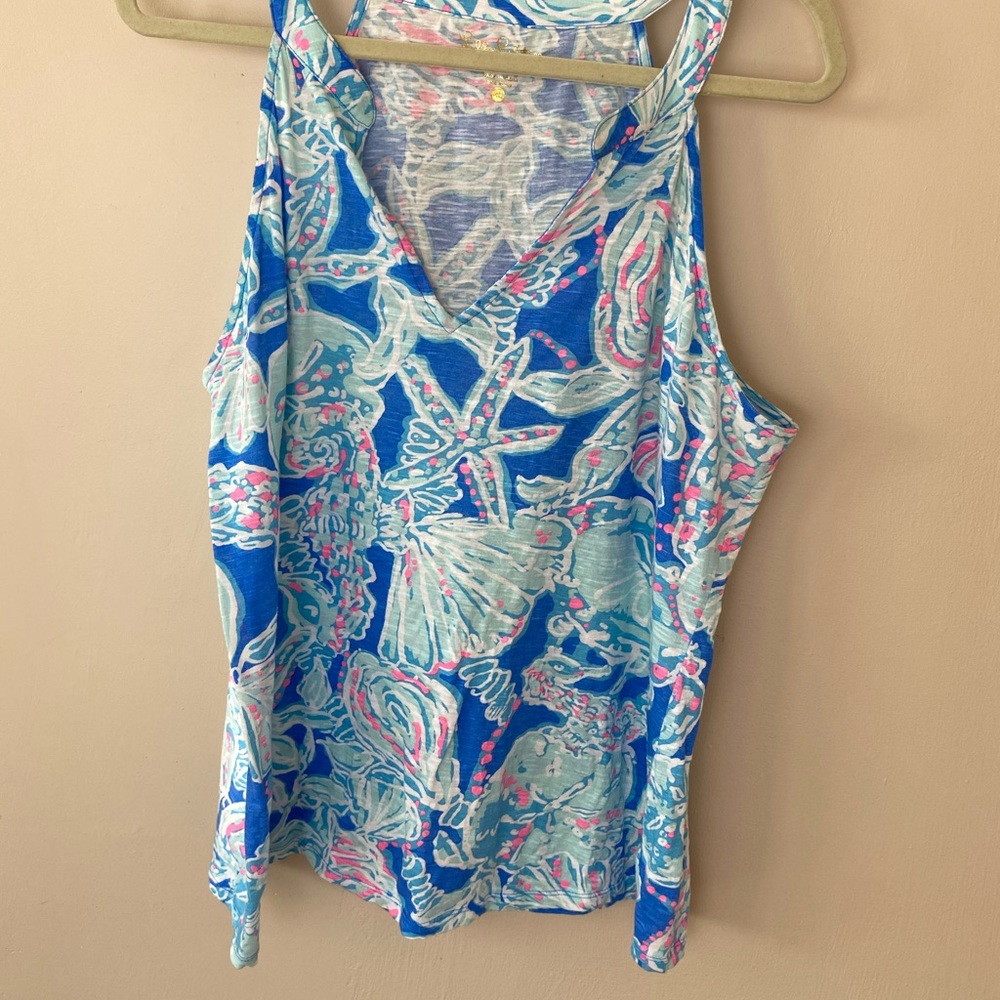 COPY - Lilly Pulitzer Racerback Prep Nautical Tank